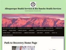 Tablet Screenshot of abqhealthservices.com